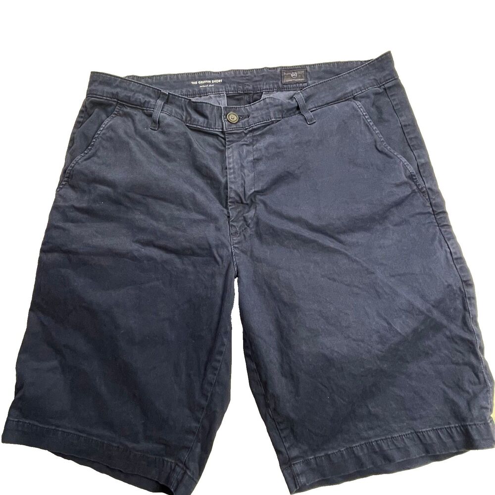 AG ADRIANO GOLDSCHMIED Shorts Mens 36" Waist Blue The Griffin Relaxed Chino